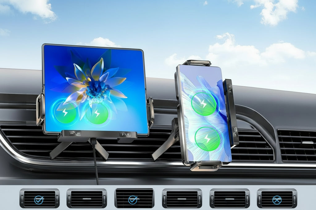 Mocny Uchwyt Samochodowy Qi