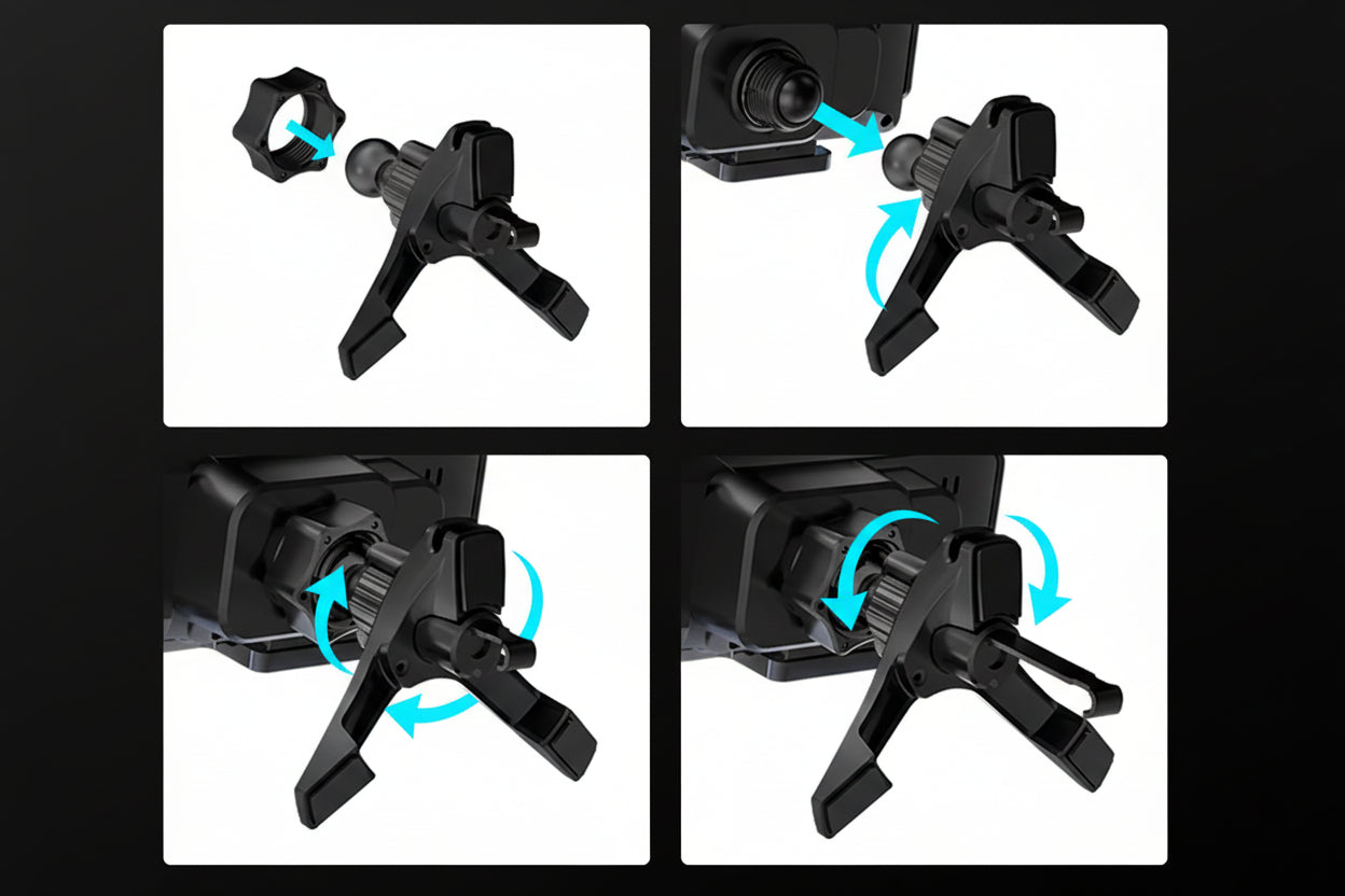 Mocny Uchwyt Samochodowy Qi